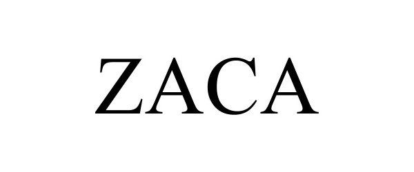 Trademark Logo ZACA