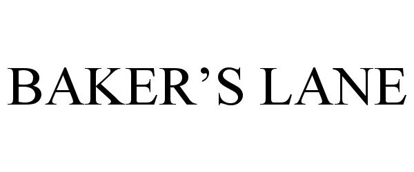 Trademark Logo BAKER'S LANE