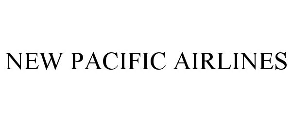 NEW PACIFIC AIRLINES