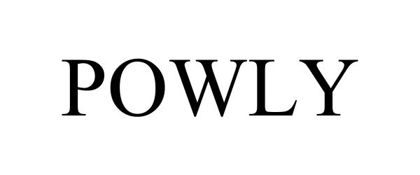 Trademark Logo POWLY