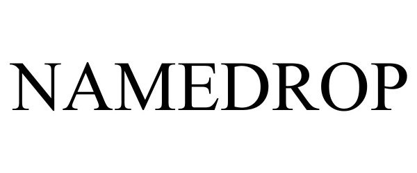 Trademark Logo NAMEDROP