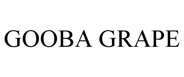 Trademark Logo GOOBA GRAPE