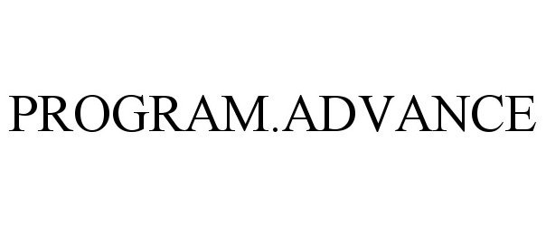 Trademark Logo PROGRAM.ADVANCE