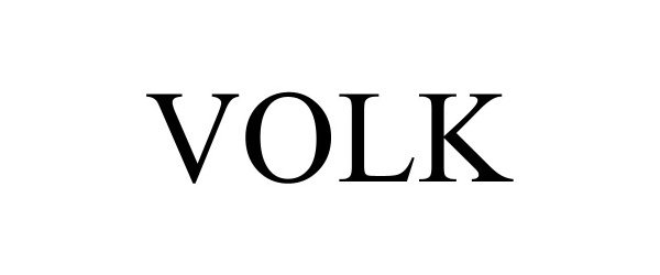 Trademark Logo VOLK