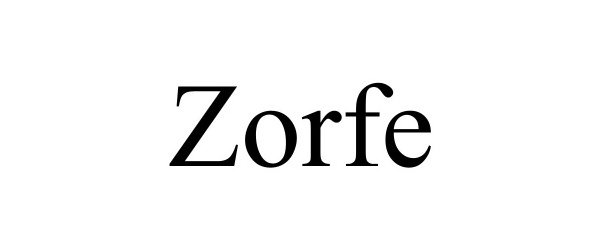 Trademark Logo ZORFE