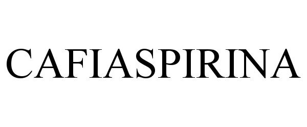 Trademark Logo CAFIASPIRINA
