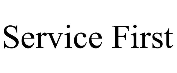 Trademark Logo SERVICE FIRST