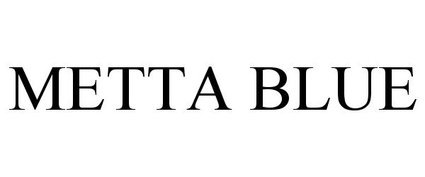 Trademark Logo METTA BLUE