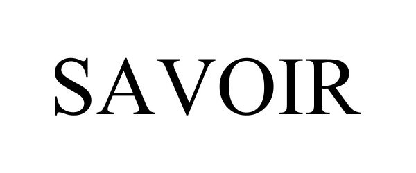 Trademark Logo SAVOIR