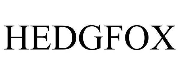 Trademark Logo HEDGFOX