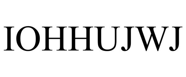 Trademark Logo IOHHUJWJ