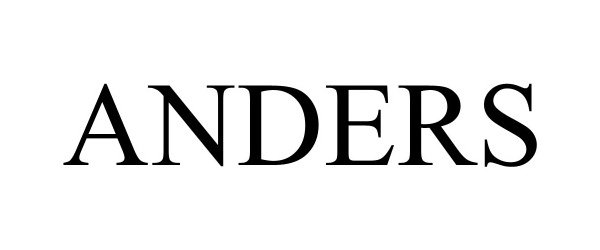 Trademark Logo ANDERS
