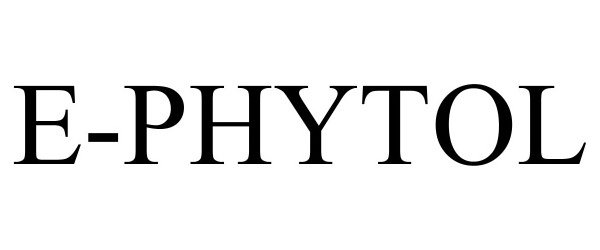 Trademark Logo E-PHYTOL