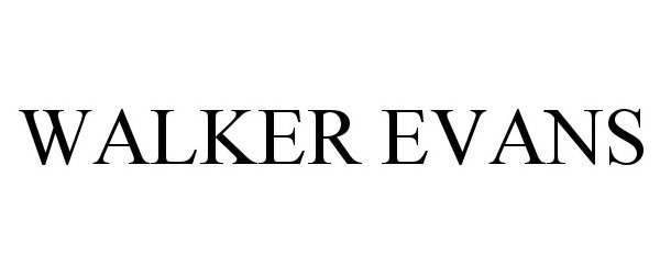 Trademark Logo WALKER EVANS
