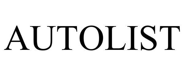 Trademark Logo AUTOLIST
