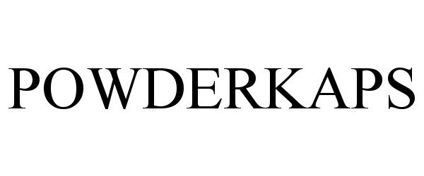 Trademark Logo POWDERKAPS