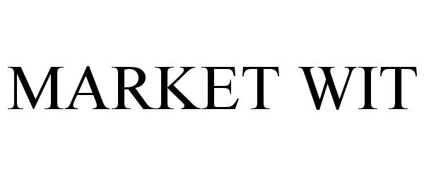 Trademark Logo MARKET WIT