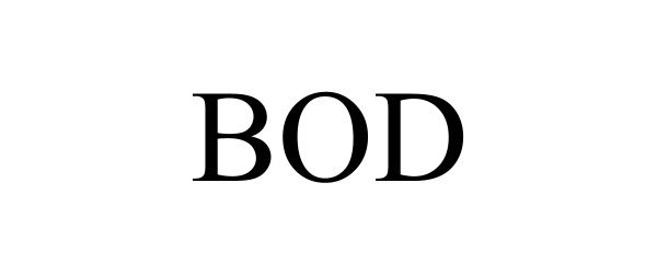 Trademark Logo BOD