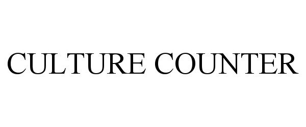 Trademark Logo CULTURE COUNTER