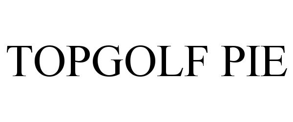 Trademark Logo TOPGOLF PIE