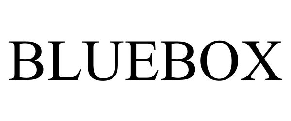 Trademark Logo BLUEBOX