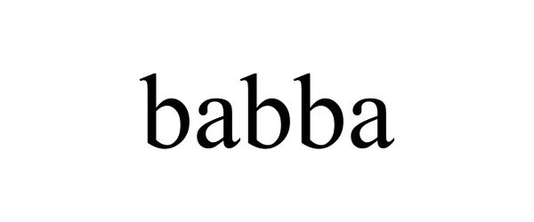 Trademark Logo BABBA