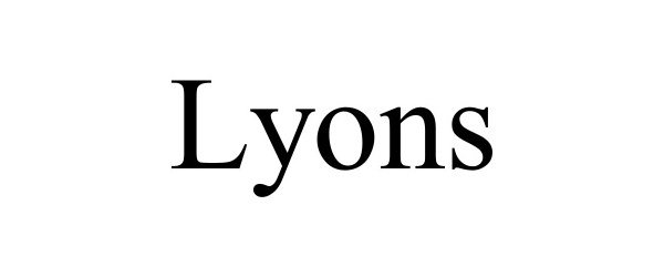 Trademark Logo LYONS