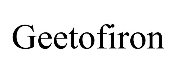 Trademark Logo GEETOFIRON