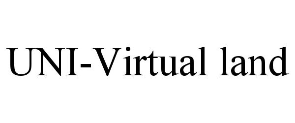 Trademark Logo UNI-VIRTUAL LAND