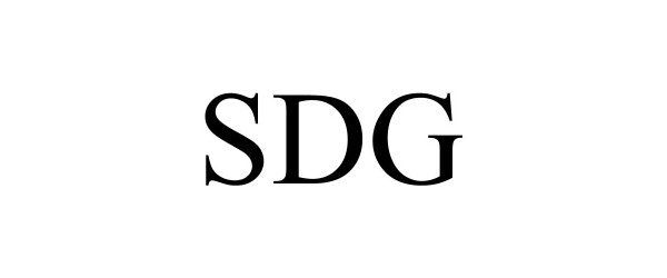 Trademark Logo SDG