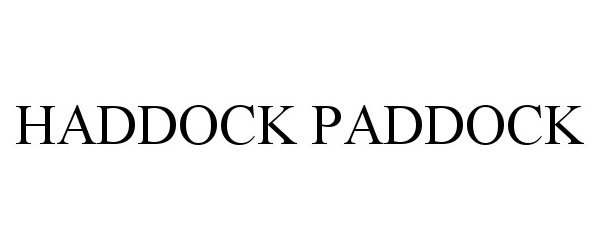 Trademark Logo HADDOCK PADDOCK