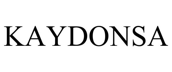 Trademark Logo KAYDONSA