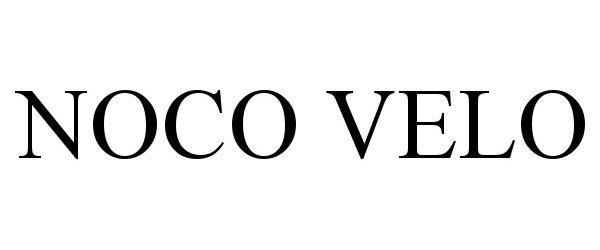 Trademark Logo NOCO VELO