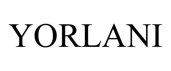 Trademark Logo YORLANI