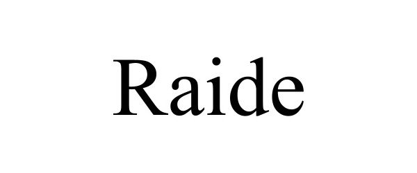 Trademark Logo RAIDE