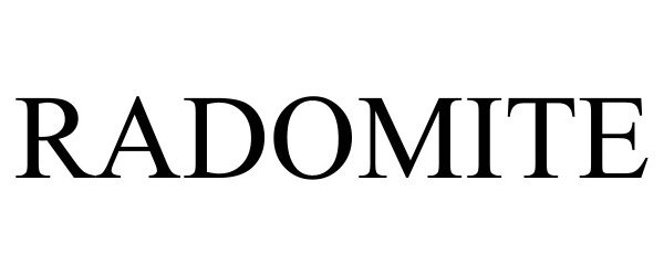 Trademark Logo RADOMITE
