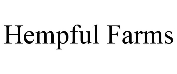 Trademark Logo HEMPFUL FARMS