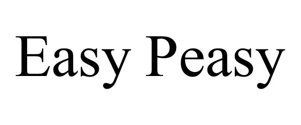 Trademark Logo EASY PEASY
