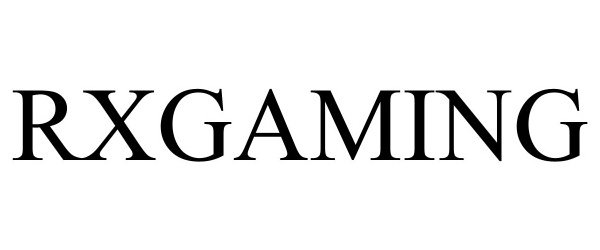 Trademark Logo RXGAMING