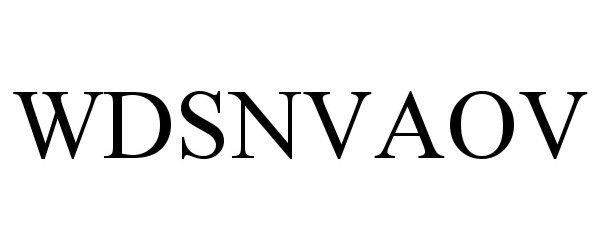 Trademark Logo WDSNVAOV