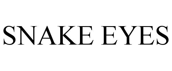 Trademark Logo SNAKE EYES