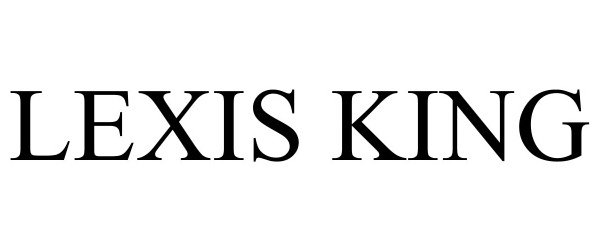 Trademark Logo LEXIS KING