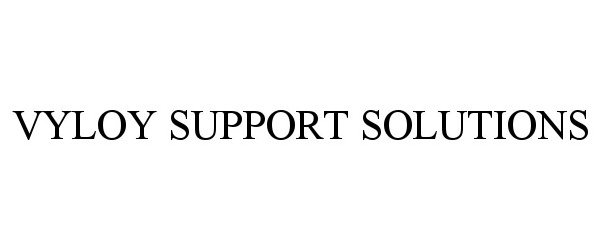 Trademark Logo VYLOY SUPPORT SOLUTIONS