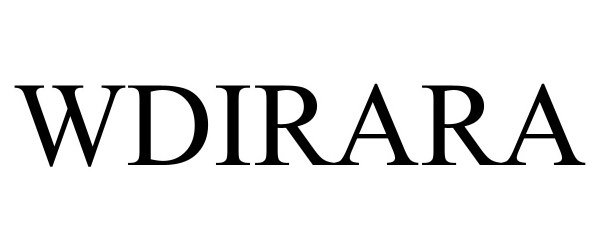 Trademark Logo WDIRARA