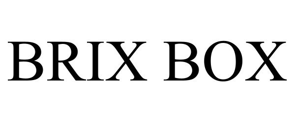 Trademark Logo BRIX BOX