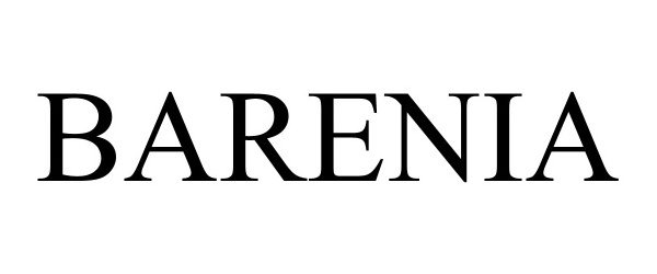 Trademark Logo BARENIA