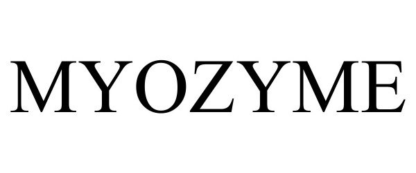 Trademark Logo MYOZYME