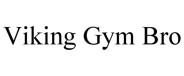 Trademark Logo VIKING GYM BRO