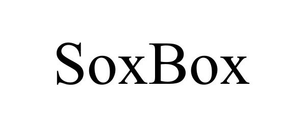 Trademark Logo SOXBOX