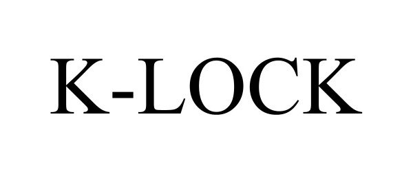 Trademark Logo K-LOCK